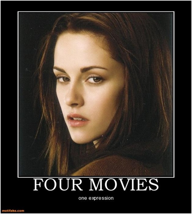 four movies one expression demotivational poster