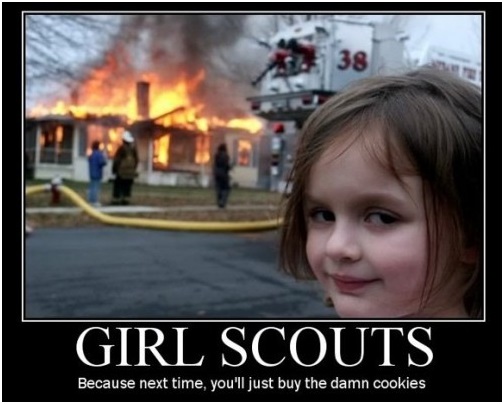 girl scout demotivational poster