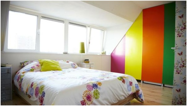 colored bedroom design