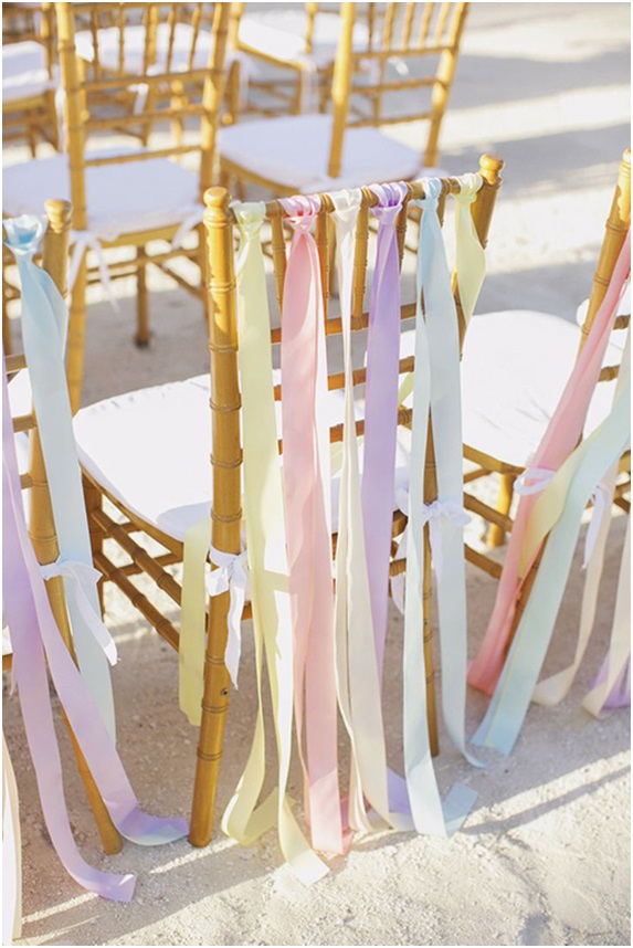 Chairs Decorated with Ribbons