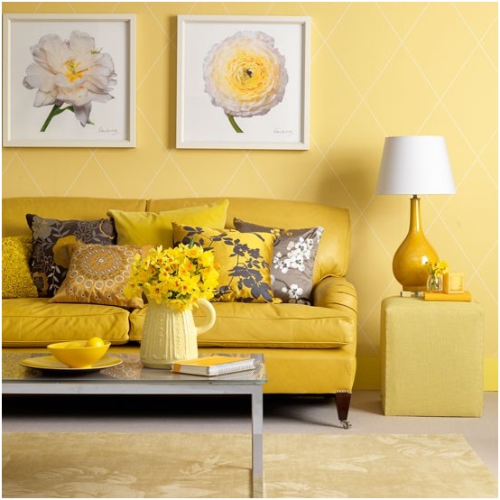 Yellow Living Room Walls