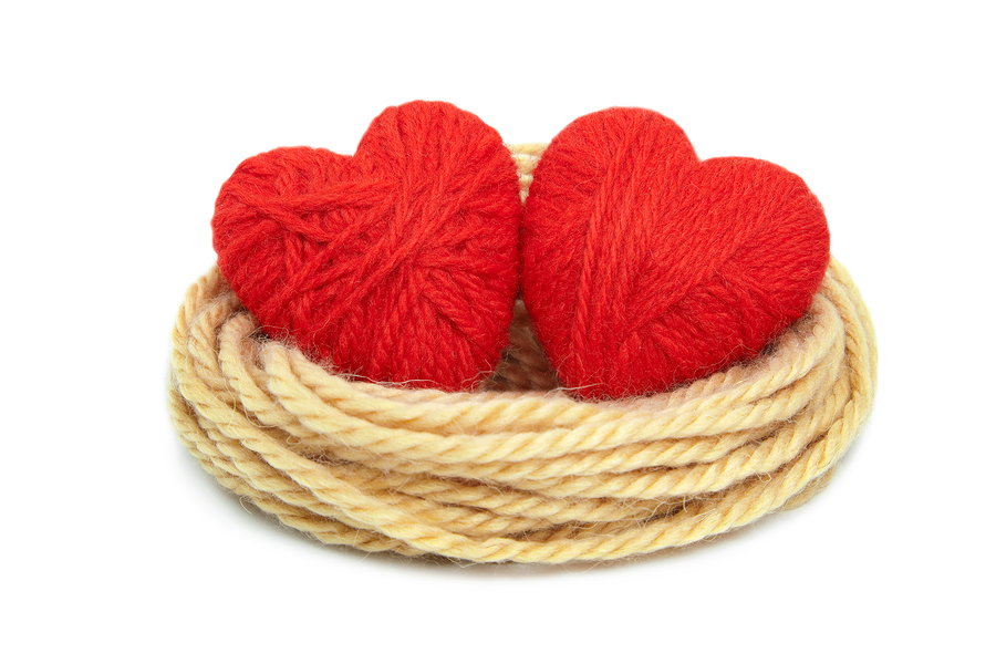 Woolen Thread Hearts