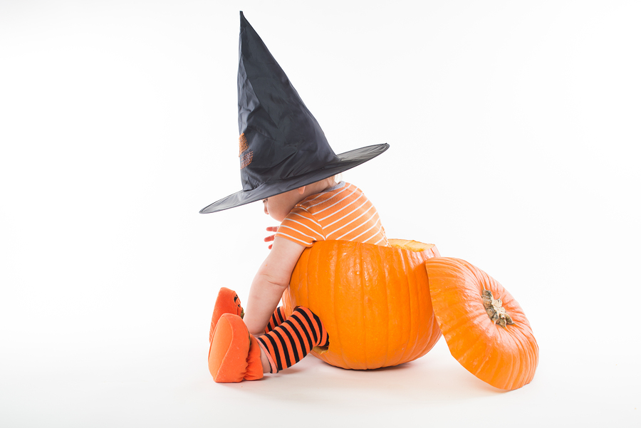 A Baby in a Pumpkin