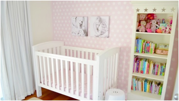 A Polka Dotted Baby Girl Room