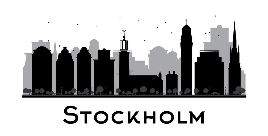 A Stockholm Silhouette Poster