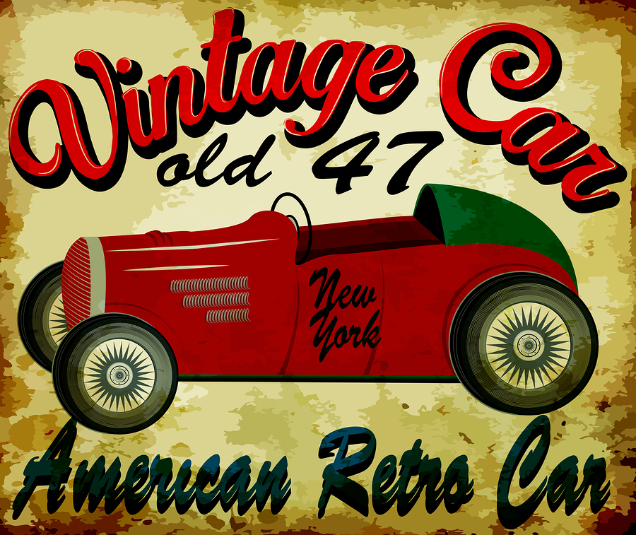 A Vintage Car Poster