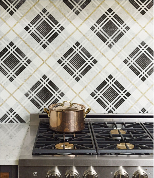 Burberry-Inspired Kitchen Tiles