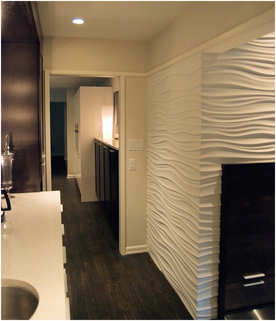 Textured Bathroom Walls