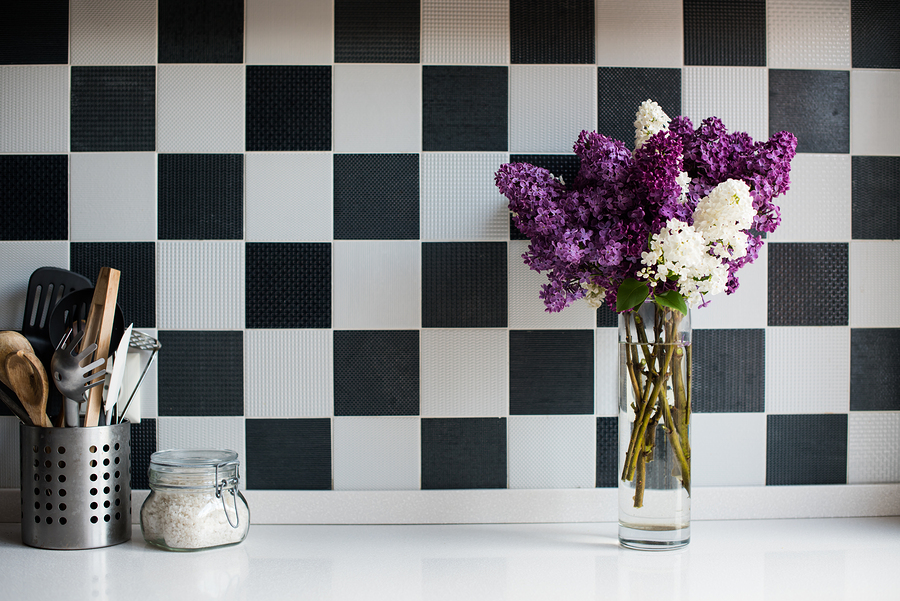 Black & White Kitchen Tiles