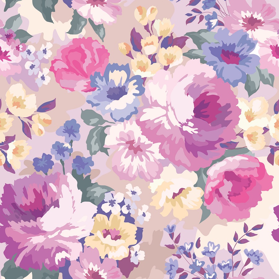 A Floral Mouse Pad Pattern