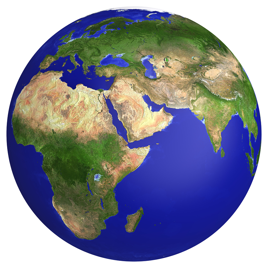 A Globe World Map Poster