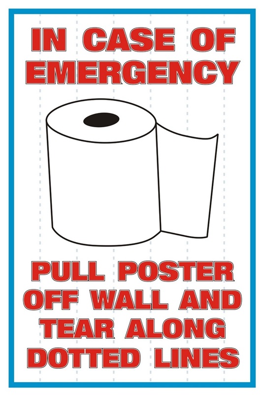 A Funny Bathroom Poster