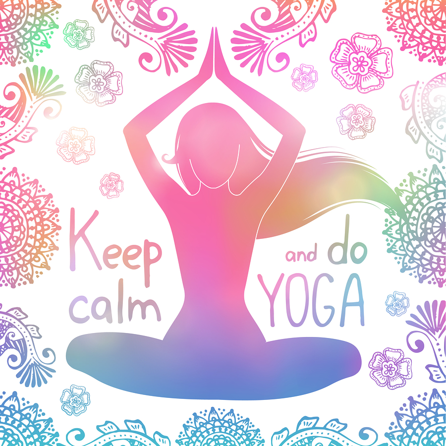 A Yoga Keep Calm Poster