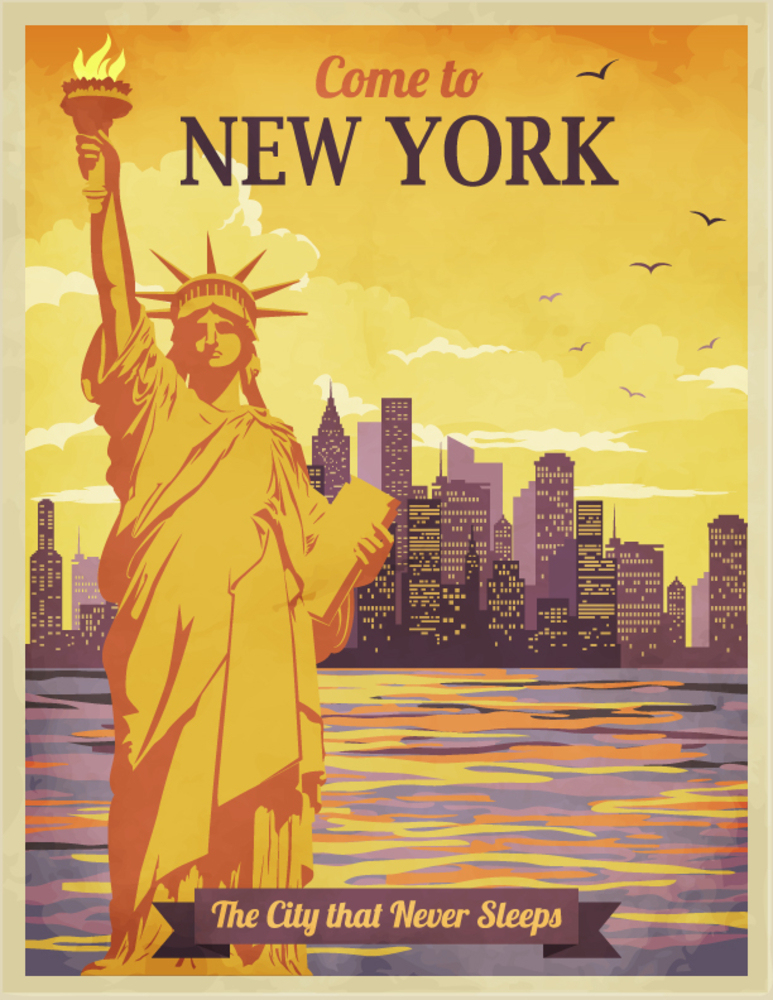 A Vintage New York Poster