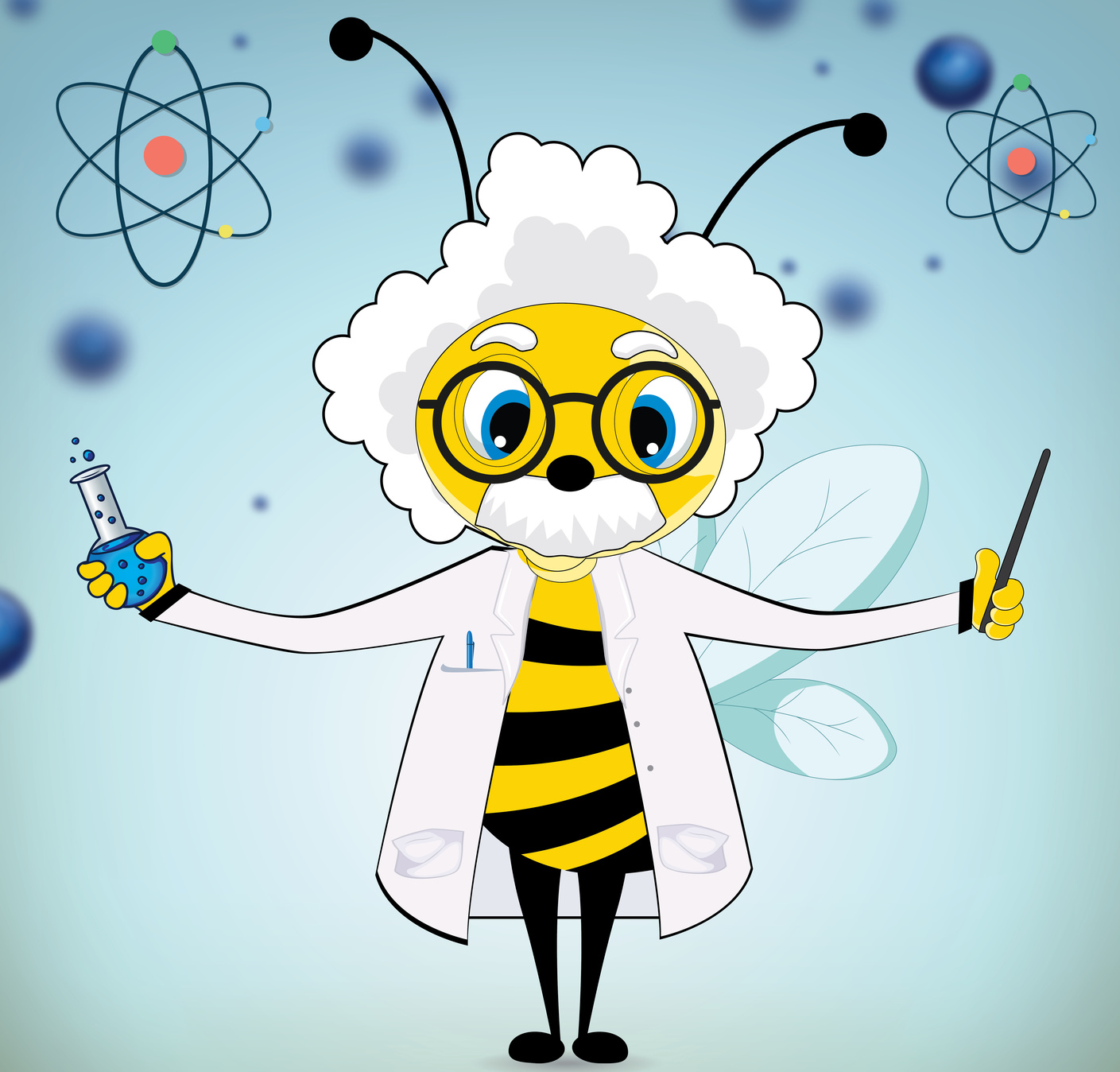 An Einstein Bee Poster