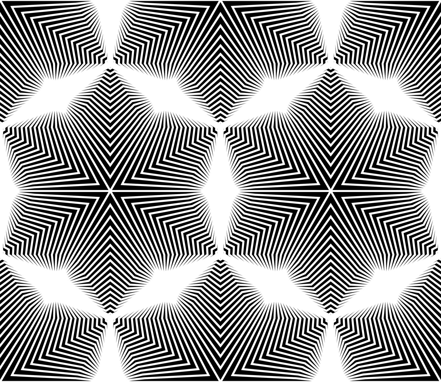 A Trippy Black and White Poster