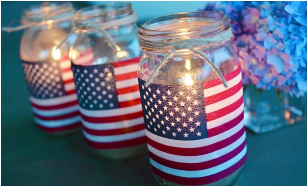American Flag Candles