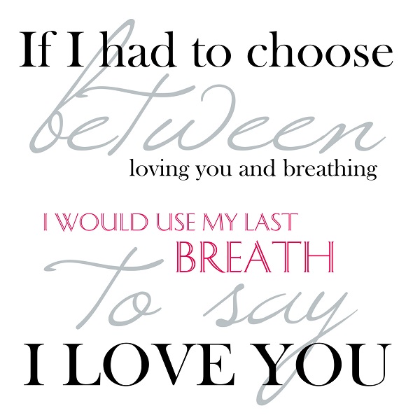 A Love Quote Poster