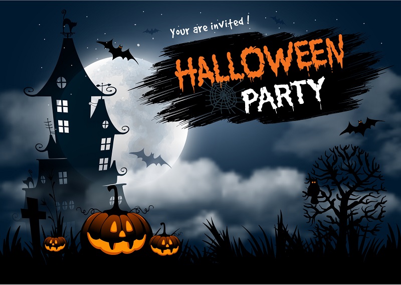 A Halloween Party Poster