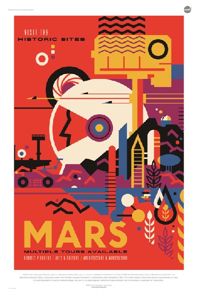 A NASA Space Travel Poster