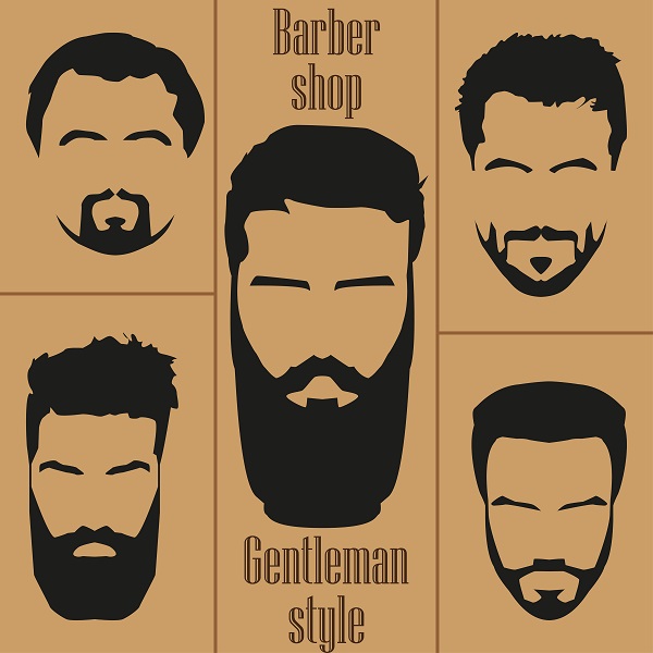 A Hair and Beard Styles Poster