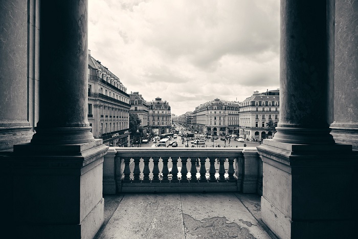 A Black and White Paris Poster