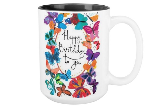 A Happy Birthday Print for a Mug