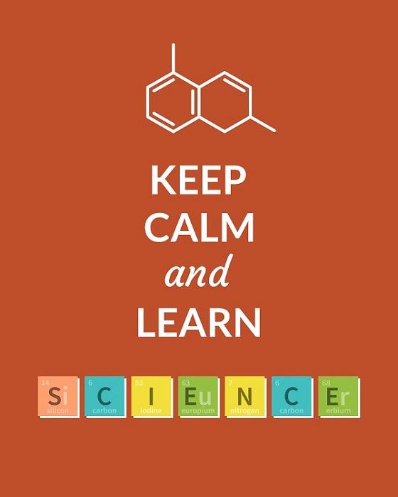 Keep Calm and Learn Science poster