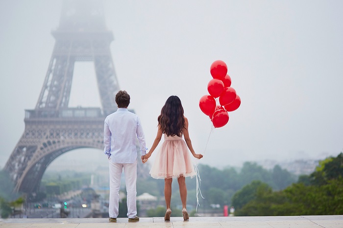 A Romantic Paris Poster
