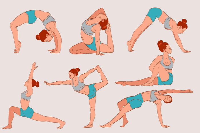 A Yoga Exercises Poster
