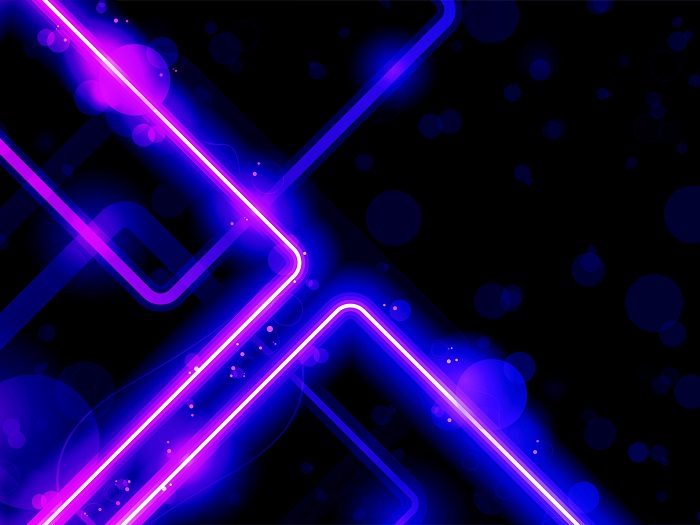 An Abstract Blacklight Poster