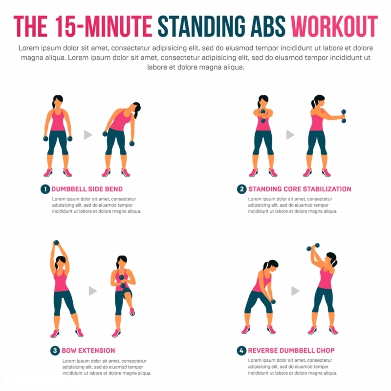 Poster of 15 Minute Standing Abs Workout
