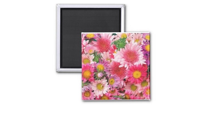 A Flower Print for a Magnet