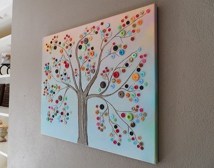 Button Tree Wall Decor