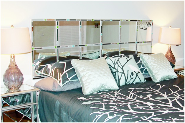 Mirrored Headboard