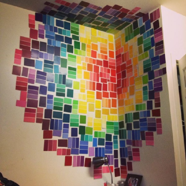 Paint Chip Wall Decor