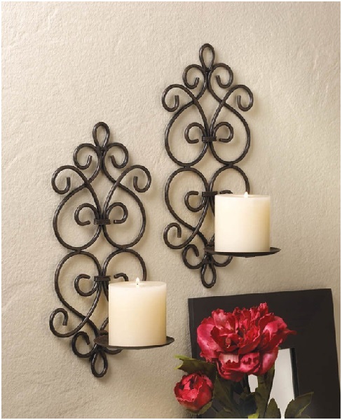 Rustic Candle Sconces
