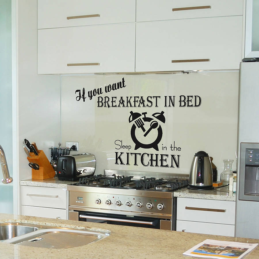 Kitchen Wall Decal with Quote