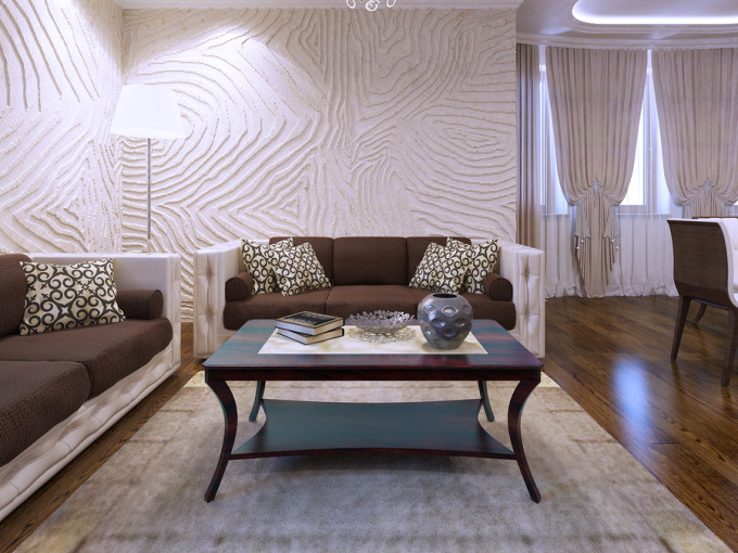 Deco salon : idee deco salon moderne - 3D WallArt