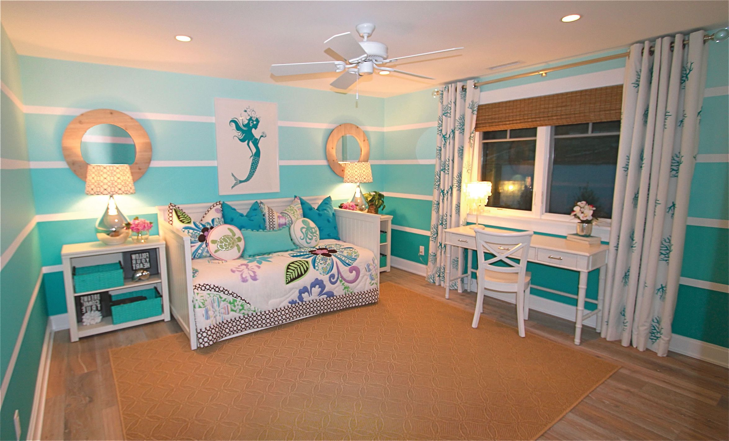 17 Marvelous Nautical Wall Decor Ideas PrintMePoster Com Blog   Turquoise Walls In Nautical Nursery 