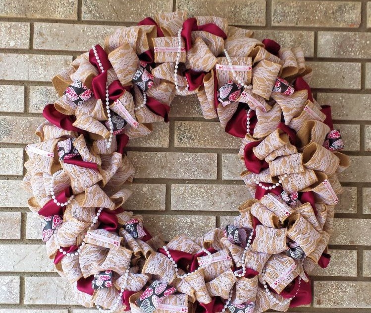 Burlap and Lace Wreath