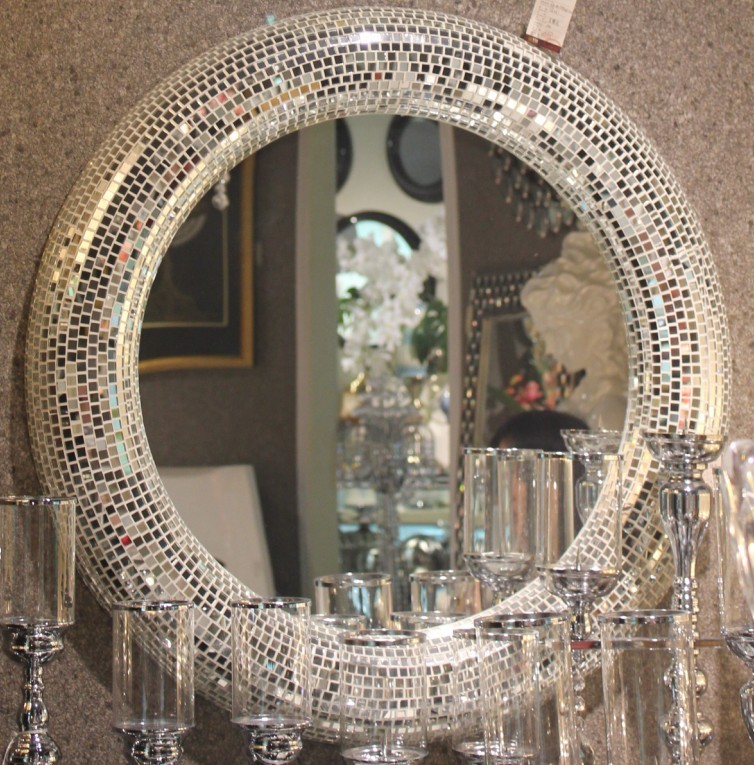 Mirror with Mosaic Frame