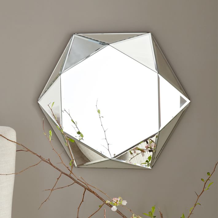 Small Hexagon Mirror