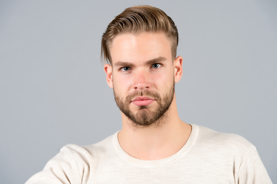 Man with beautiful haircut